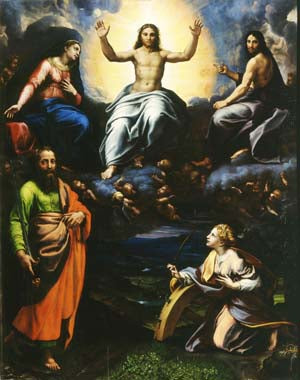 Déésie avec saint Paul et sainte Catherine - Giulio Romano