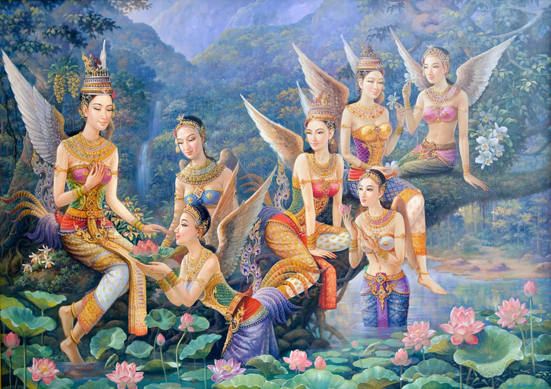 Göttin Kinnaree  | 170 x 120 cm