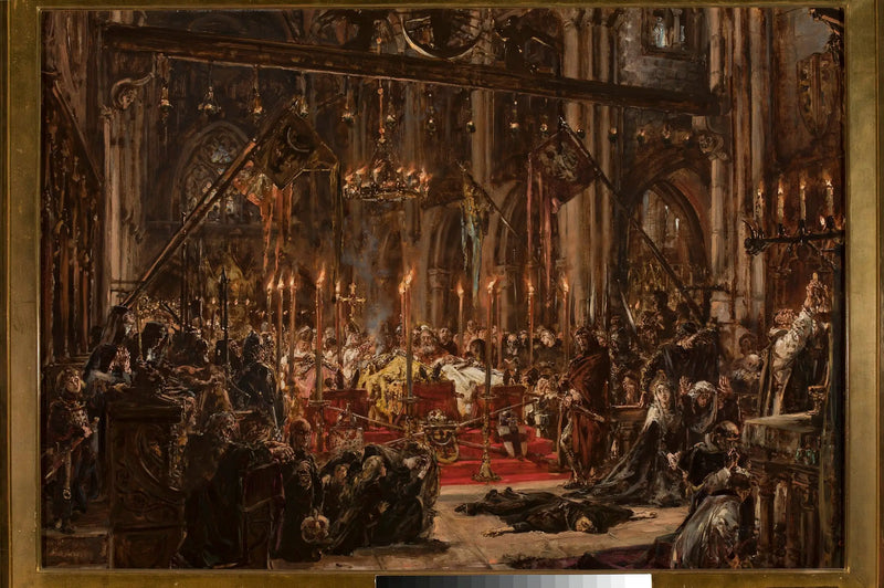 Niederlage von Legnica, aus der Serie « Geschichte der Zivilisation in Polen » - Jan Matejko
