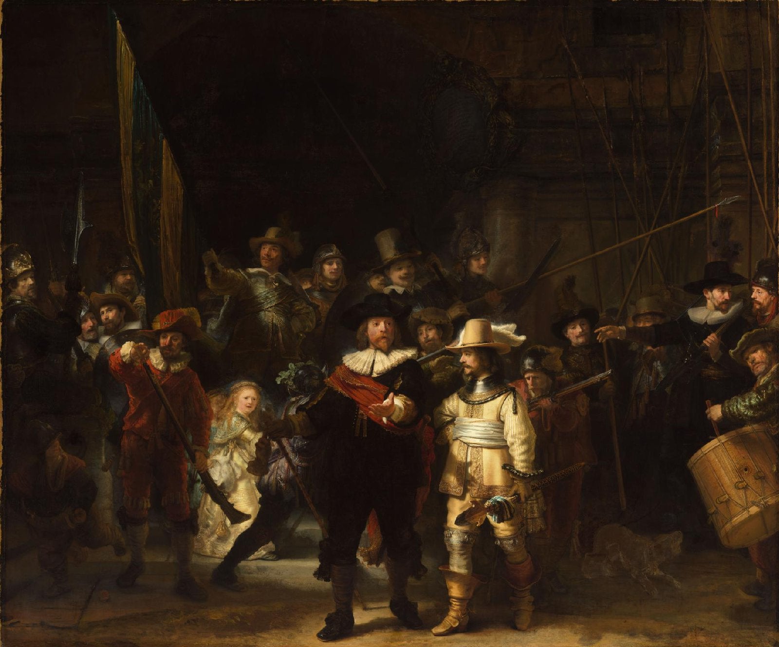 La Ronde de nuit, Rembrandt, 1642, huile sur toile, Rijksmuseum