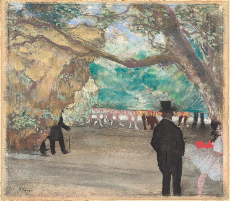 The Curtain - Edgar Degas