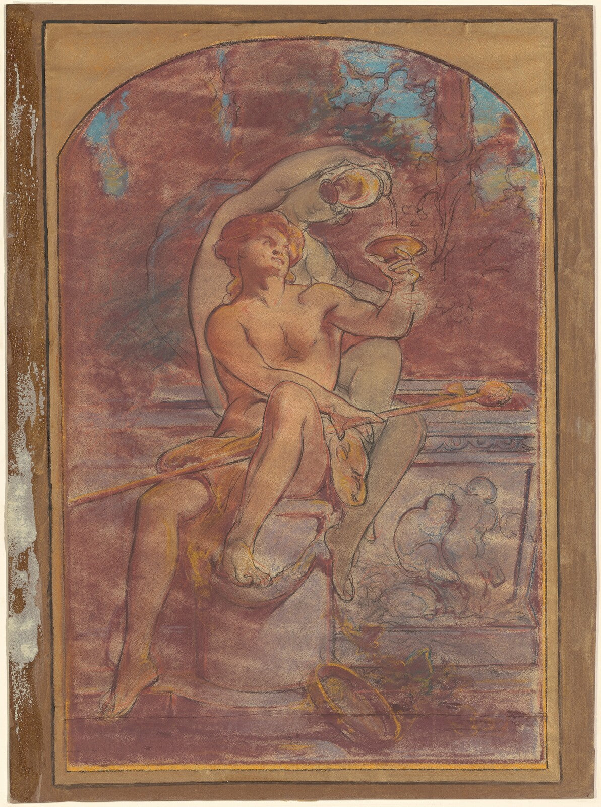 Bacchus, John Singer Sargent, 1874-1880 — pastel, National Gallery of Art
