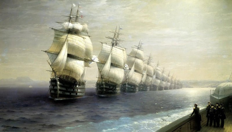 Schwarzmeer-Flottenparade - Ivan Aïvazovski