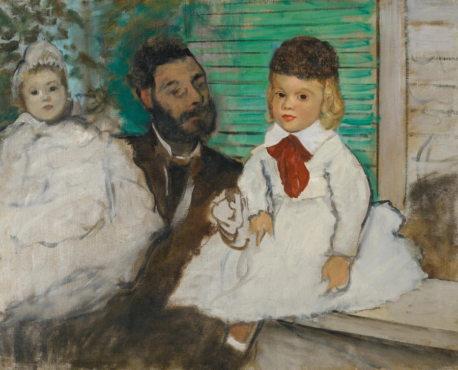 Ludovic Lepic und seine Töchter - Edgar Degas