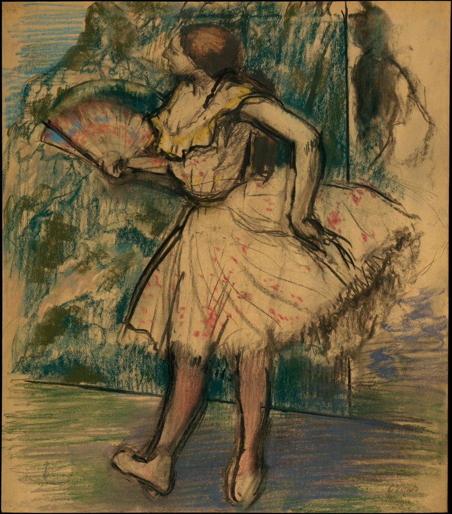 Tänzerin mit Fächer - Edgar Degas
