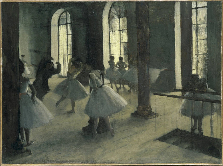 Die Wiederholung im Tanzsaal - Edgar Degas