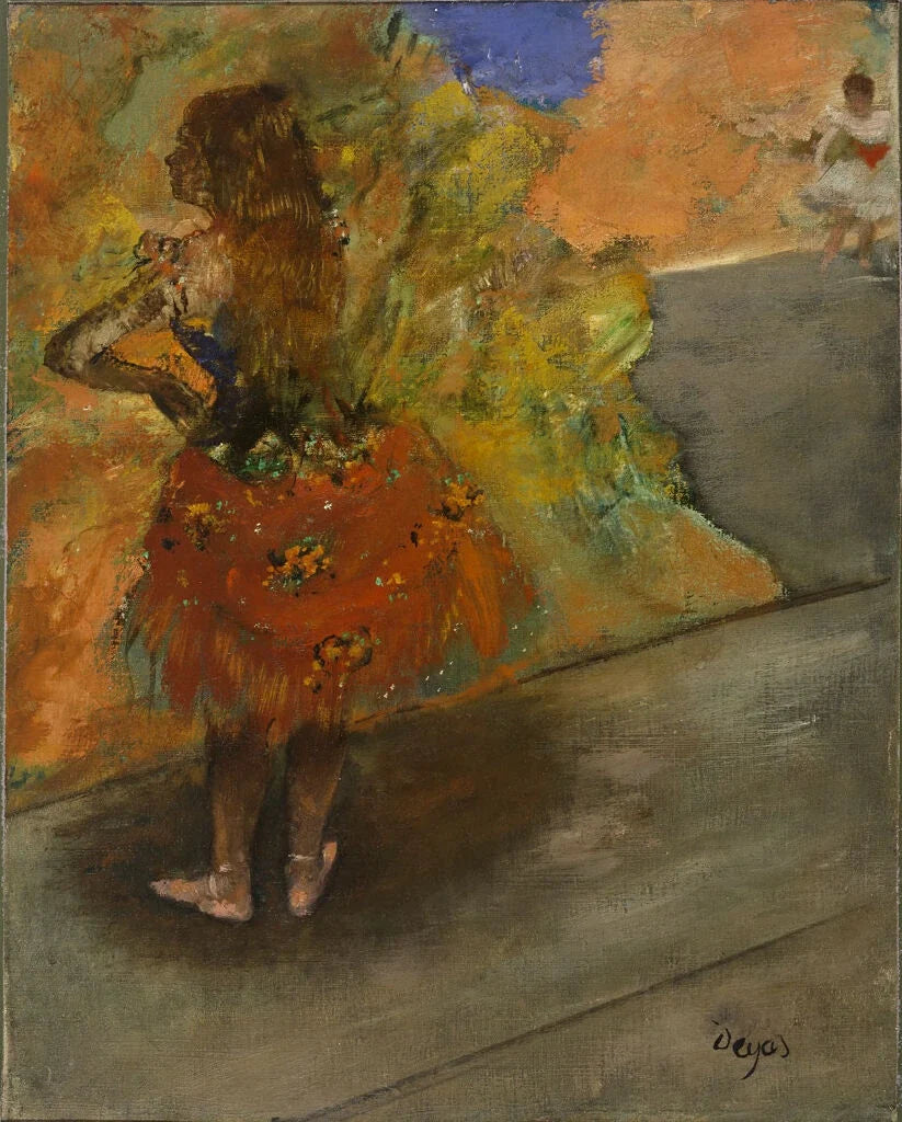 Tänzerin: roter Rock - Edgar Degas