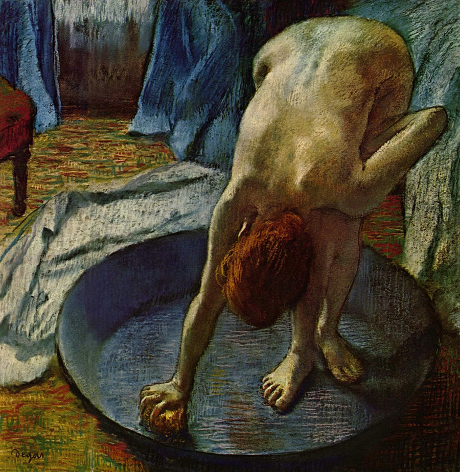 Frau mit Waschschüssel - Edgar Degas