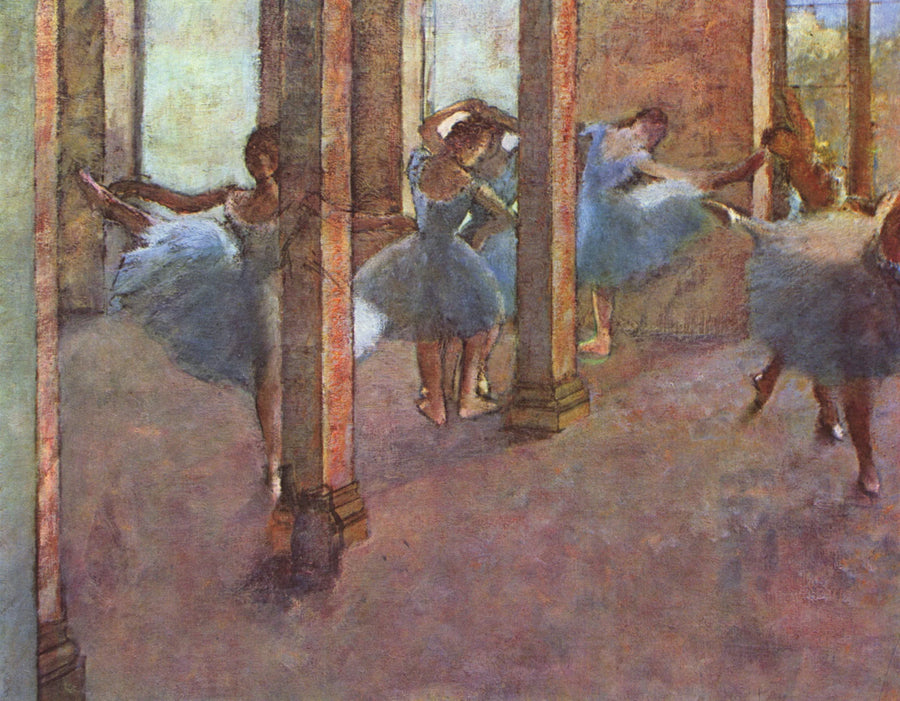 Tänzer, die im Foyer trainieren - Edgar Degas