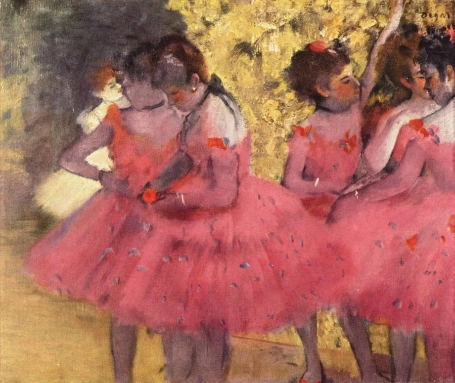 Tänzerinnen in roten Röcken - Edgar Degas