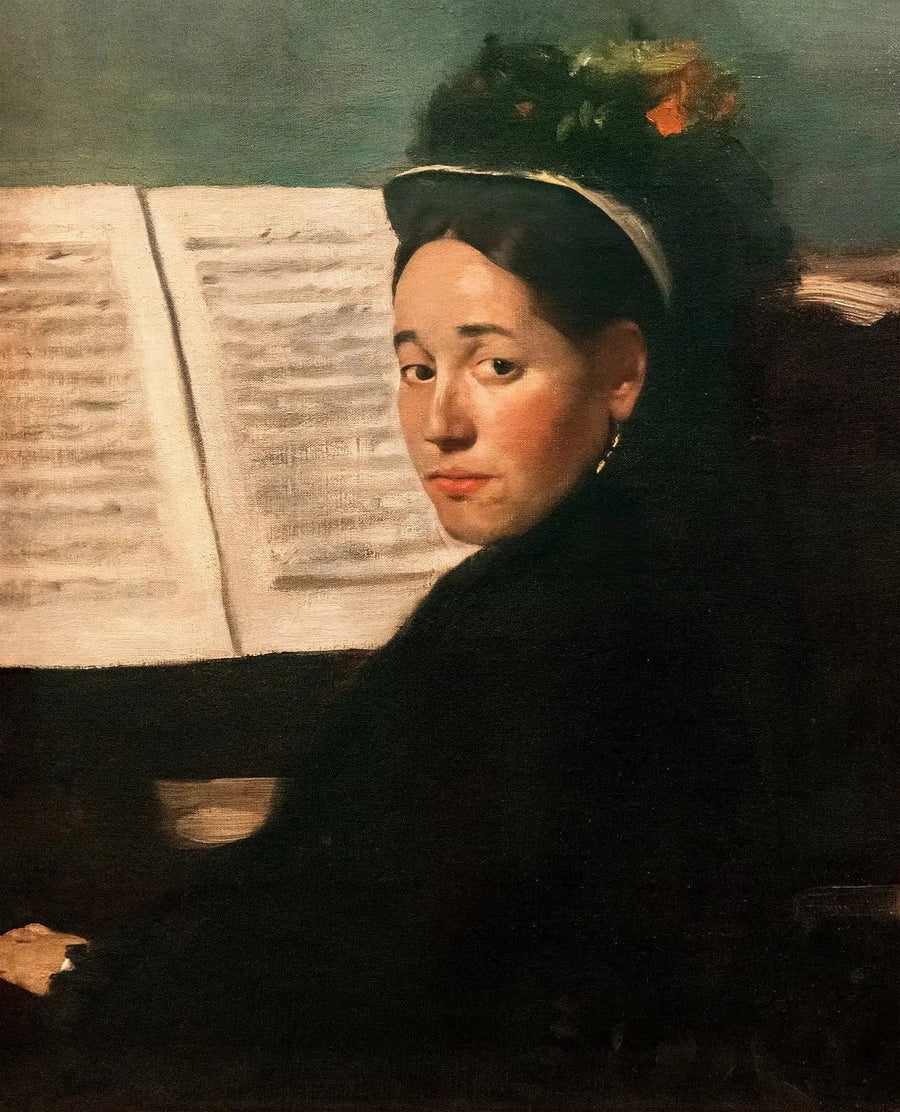 Mademoiselle Dihau am Klavier - Edgar Degas