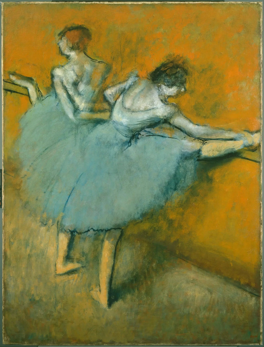 Balletttänzerinnen an der Stange - Edgar Degas