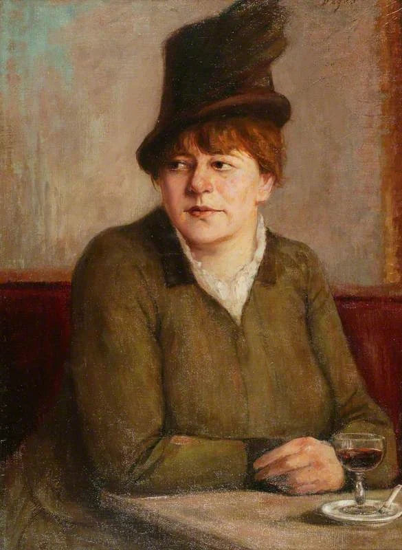 Frau in einem Café - Edgar Degas