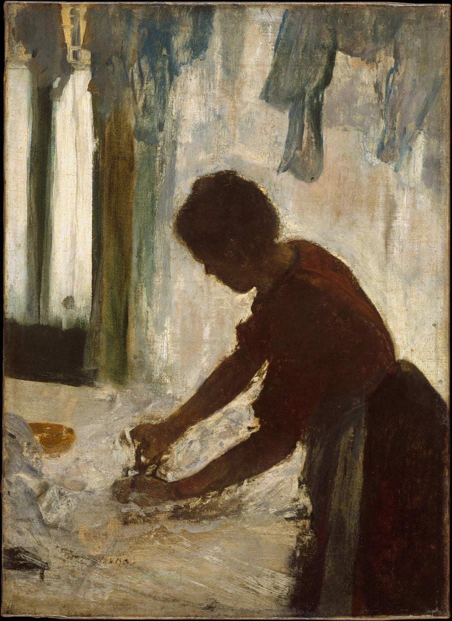 Eine Frau beim Bügeln - Edgar Degas