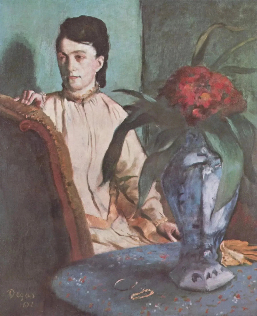 Die Frau mit der Vase - Edgar Degas