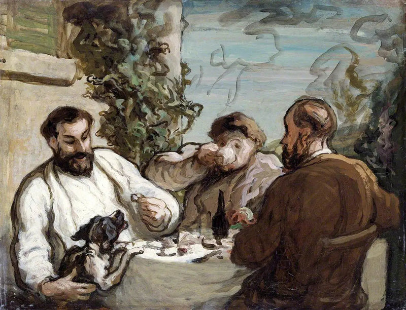 Mittagessen auf dem Land - Honoré Daumier