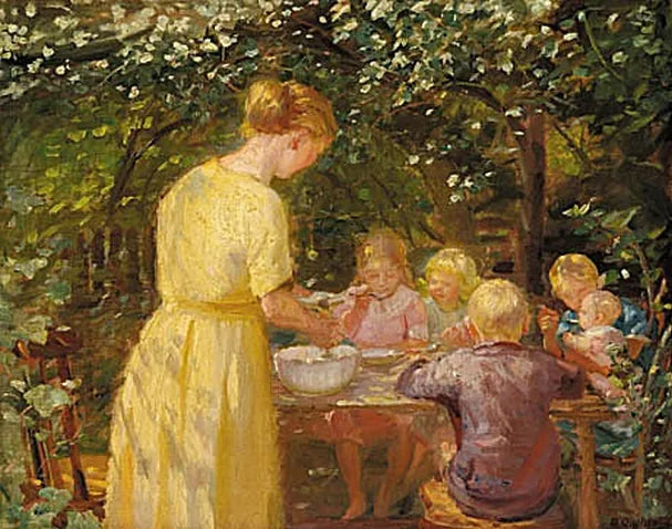 Mittagessen im Garten – Anna Ancher
