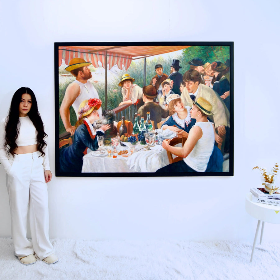 "Frühstück der Ruderer (Renoir) - Alpha Reproduktion"  | 160 x 120 cm