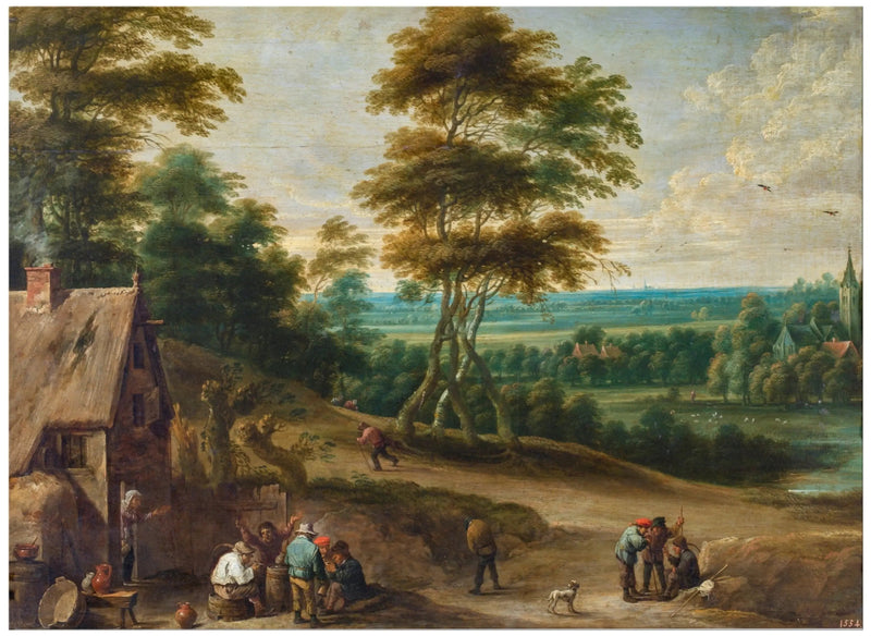 Mittagessen der Dorfbewohner - David Teniers der Jüngere