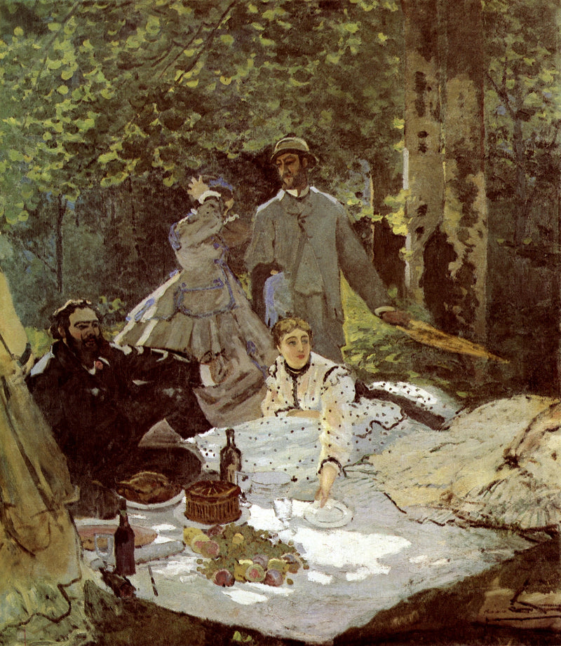 Mittagessen im Gras, zentrales Fragment W63/2 - Claude Monet