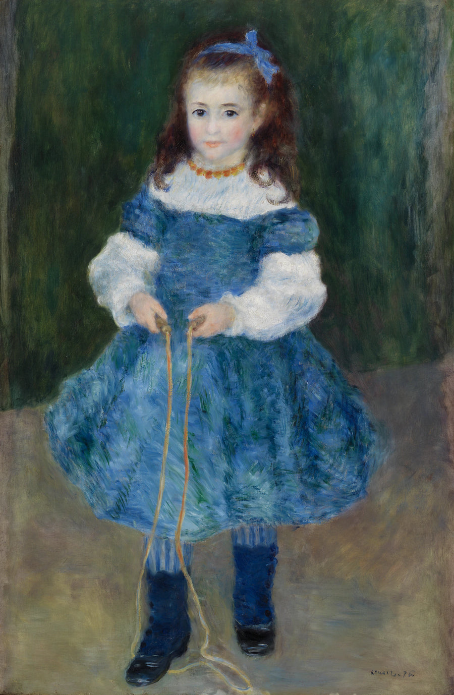 Mädchen mit Springseil (Porträt von Delphine Legrand) - Pierre-Auguste Renoir