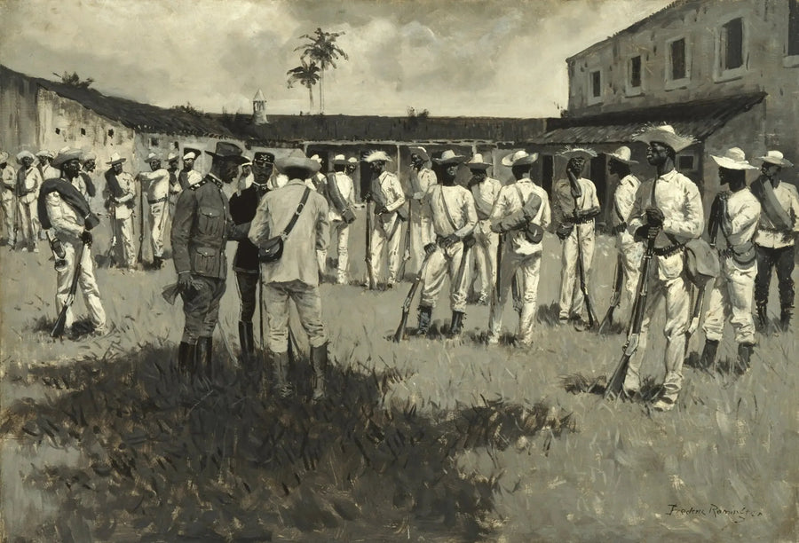 Demontage der Gomez-Armee - Frederic Remington
