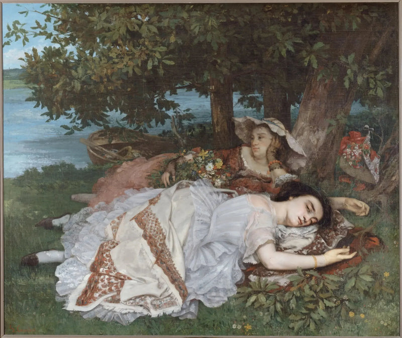 Damen am Ufer der Seine - Gustave Courbet