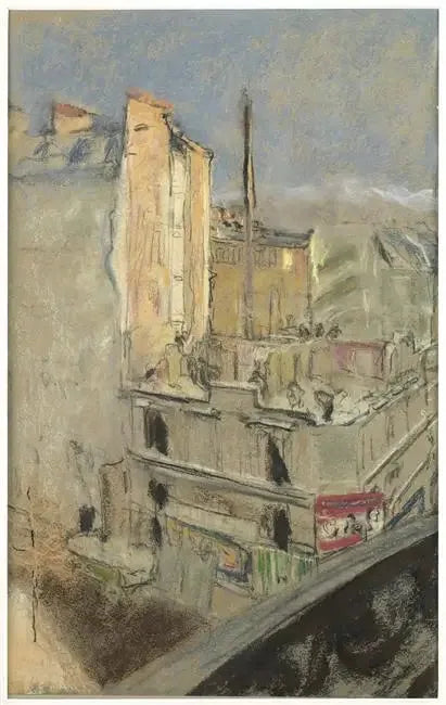 Démolition rue de Calais (60.1.1) - Édouard Vuillard image 1 tableau peint à l’huile sur toile