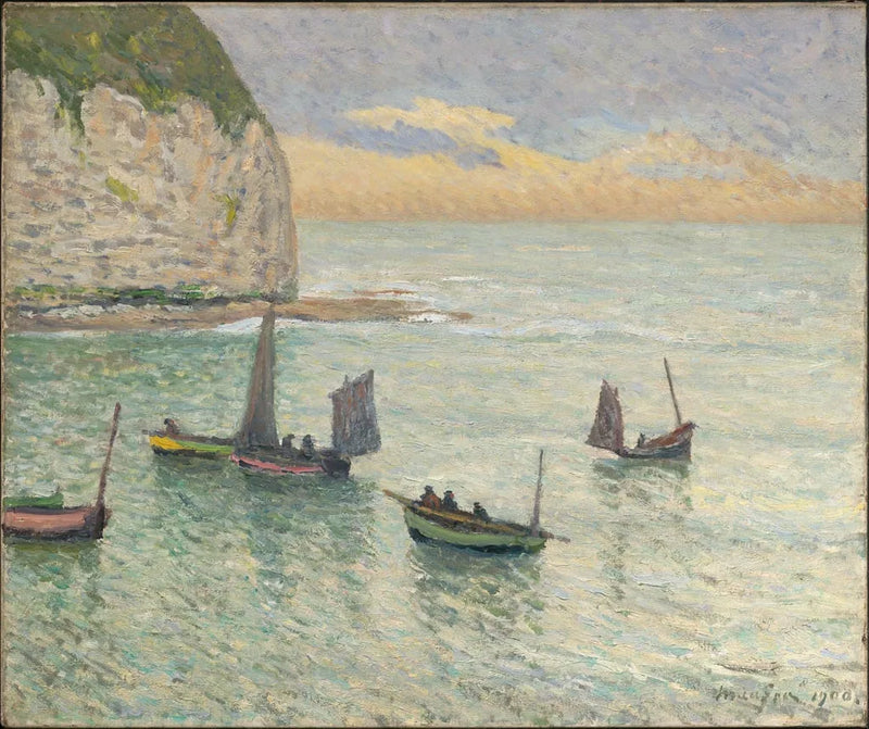 Abfahrt der Fischereifahrzeuge, Yport - Maxime Maufra