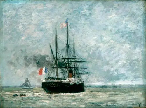 Abfahrt vom Hafen - Eugène Boudin