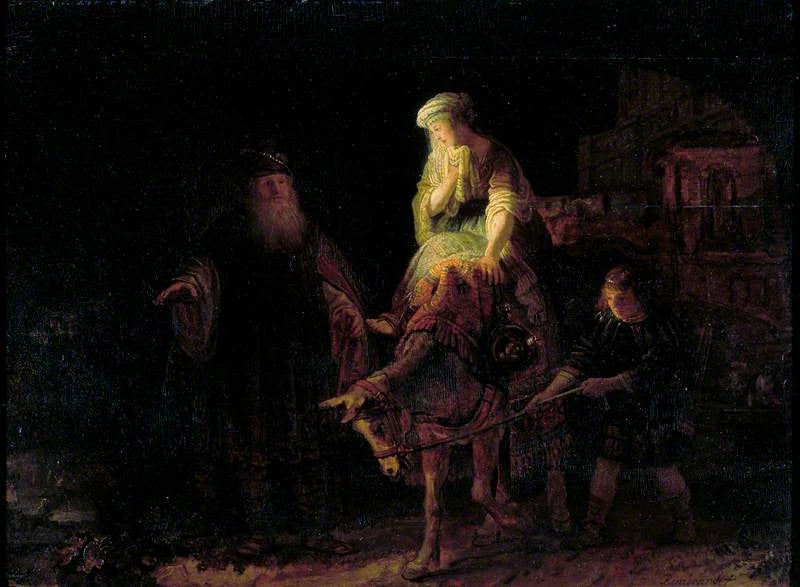 Der Abschied der Sunamitin - Rembrandt