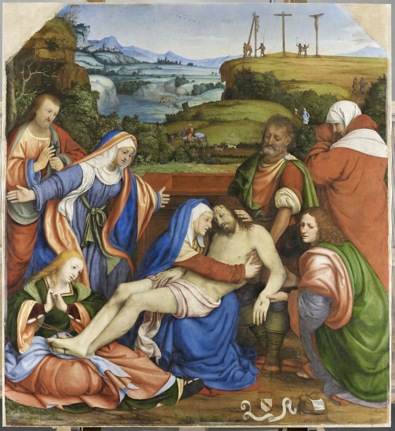 Déploration sur le Christ mort - Andrea Solario