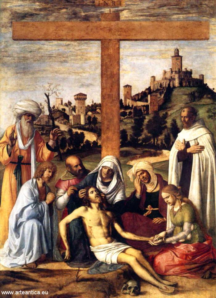 Ablagerung des Heiligen Kreuzes - Cima da Conegliano