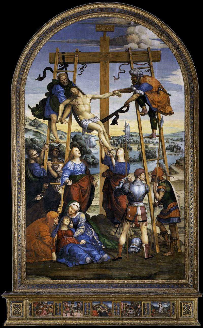 Die Ablagerung des Heiligen Kreuzes - Il Sodoma (Giovanni Antonio Bazzi)