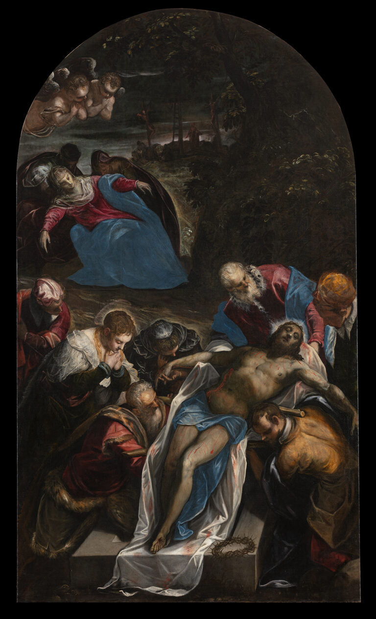 Deposit im Sepulchrum - Jacopo Tintoretto