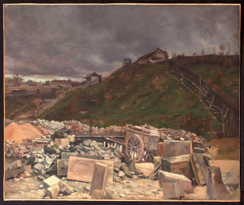 Pflastersteinlager in Montmartre - Maximilien Luce