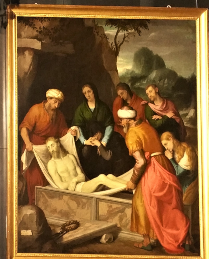 Grablegung Christi im Grab - Giovanni Battista Moroni
