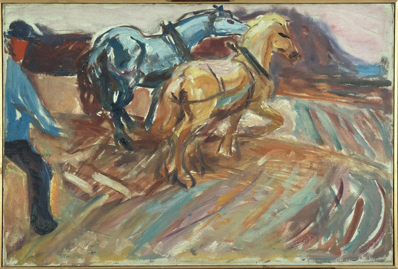 Hinter dem Pflug - Edvard Munch