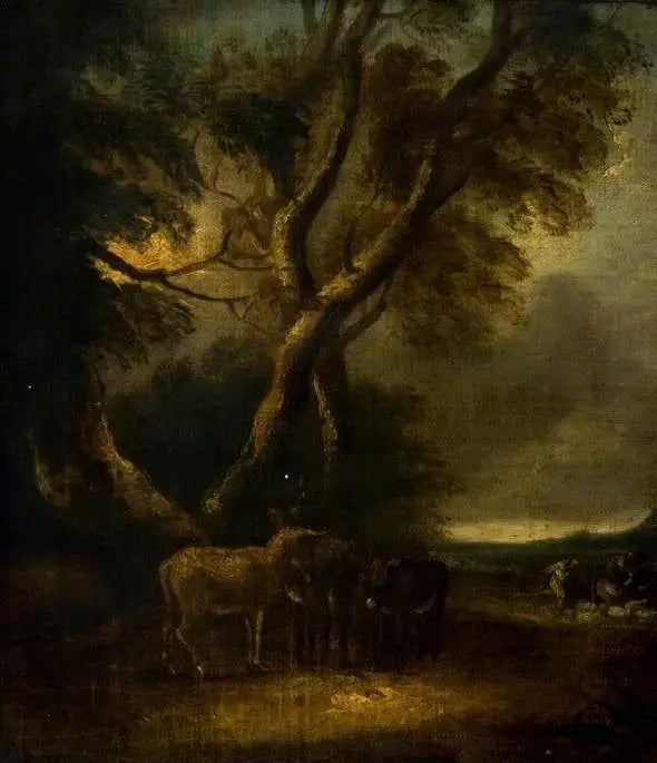 Esel im Sturm - Thomas Gainsborough