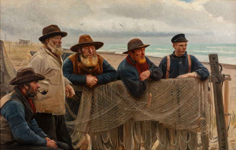 Fischer am Strand. – Michael Peter Ancher