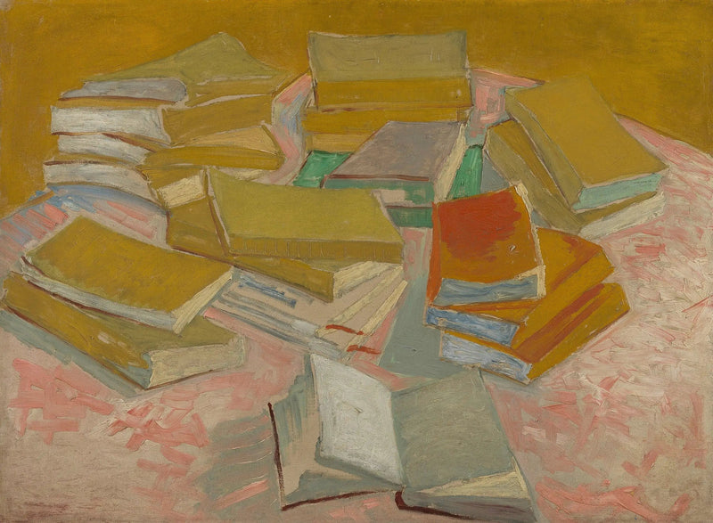 Stapel französischer Romane - Vincent van Gogh