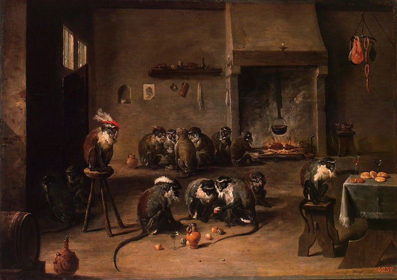 Affen in der Küche - David Teniers der Jüngere
