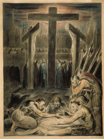 Soldaten ziehen die Kleider Christi - William Blake