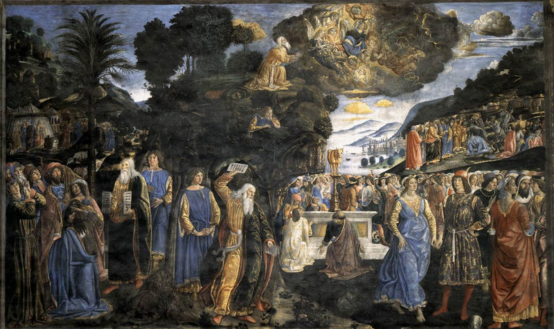 Abstieg vom Berg Sinai - Cosimo Rosselli