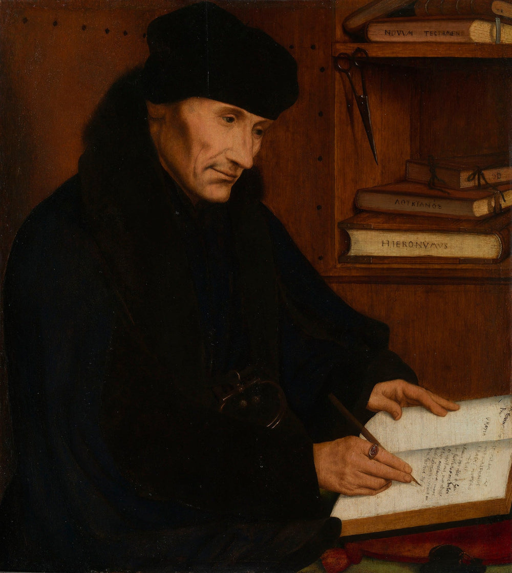 Desiderius Érasme (1466-1536) - Quentin Metsys image 1 reproduction de peinture à l’huile