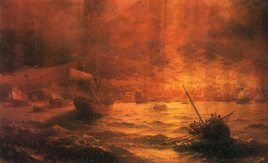 Zerstörung von Pompeji - Ivan Aïvazovski