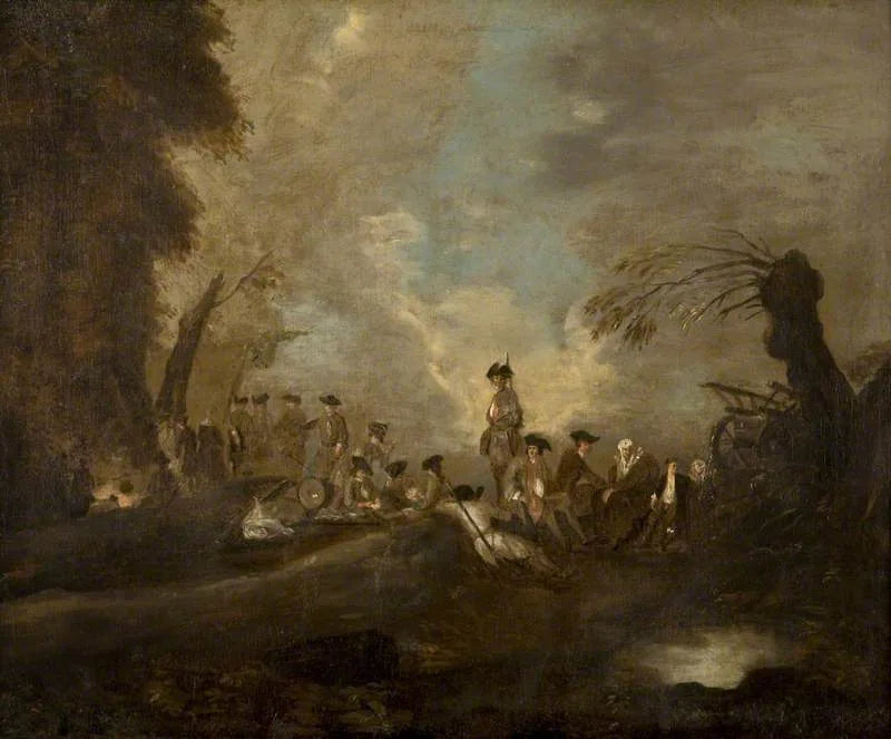 Abteilung im Ruhestand - Antoine Watteau