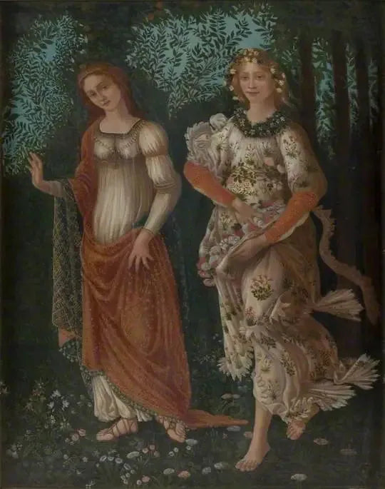 Detail des „Frühlings“ von Botticelli - Sandro Botticelli