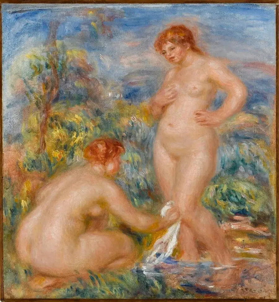 Zwei Badende - Pierre-Auguste Renoir