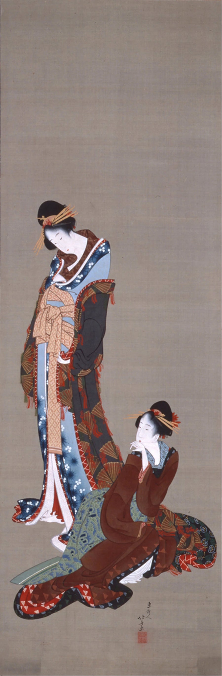 Deux beautés, Katsushika Hokusai